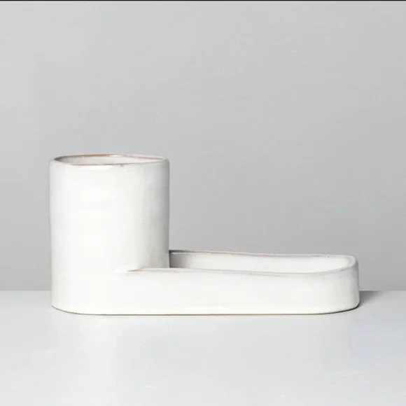 Hearth & Hand Stoneware Kitchen Sink Caddy - Picture 3 of 16